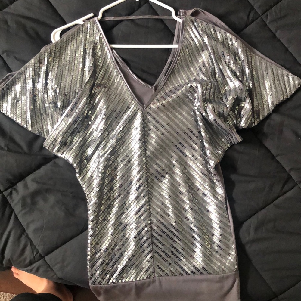Sparkle Grey Top
